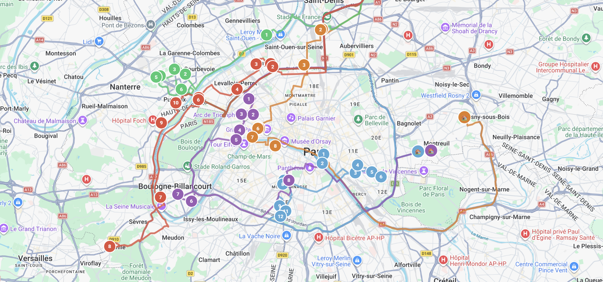 Interface KIF-Route gestion des tournées frigorifiques KeepItFresh