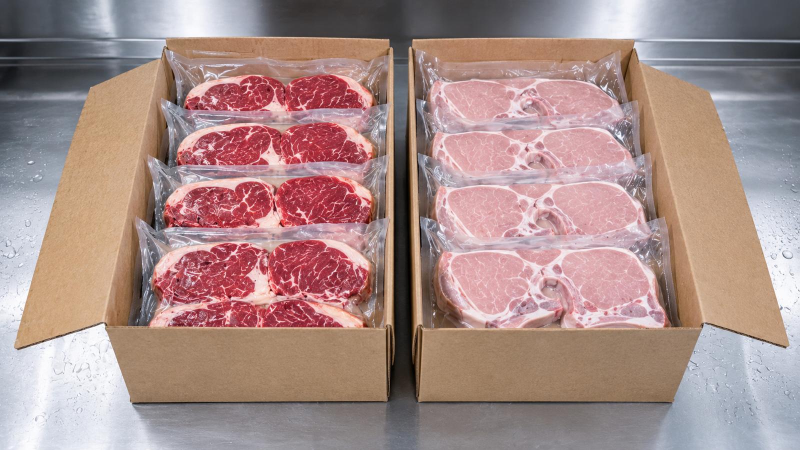 Transport de viandes rouges et blanches pour grossistes et bouchers